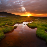 Glorious Sunset at Summit Lake on Mount Evans